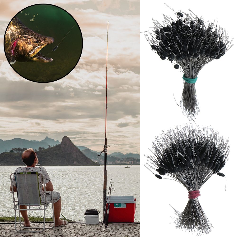300 قطعة/الحزمة الأسود تعويم ا - مراجعة Fishing Bobber Float وسعره
