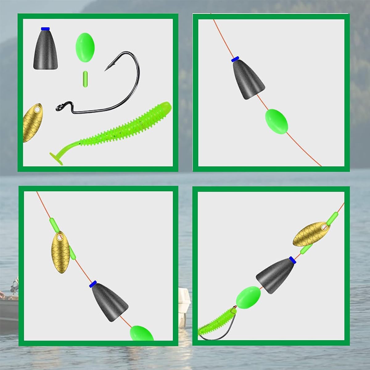 خرز صيد مضيء بيضاوي الشكل، سدا - مراجعة Night Float Fishing وسعره